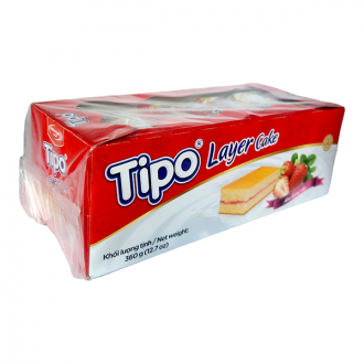 ขนมเค้ก Tipo สตรอว์เบอร์รี่ 